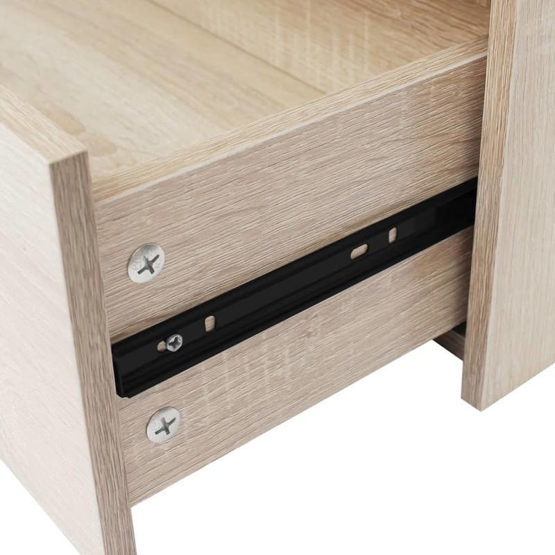 Dressoir – Kommode – Ladekast – Opbergkast – Buffetkast – 4 Lades – Compact Eikenbruin Hout – Duurzaam Hardhout & Metaal