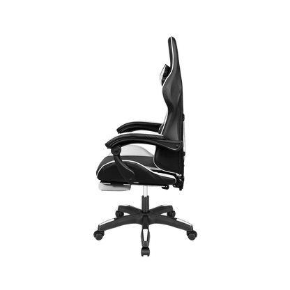 Gamingstoel – Gamestoel – Gaming Chair – Game Stoel – Bureaustoel – Draaibaar – Verstelbare Rugleuning tot 145° – Met Voetensteun en Massagefunctie