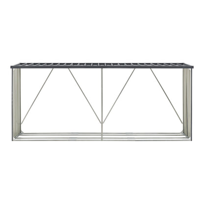 Houtopslag – Houtvat – Houthok – Brandhoutrek – Log Stand – Stalen Constructie – Weerbestendig Antraciet – 156x80x152 cm