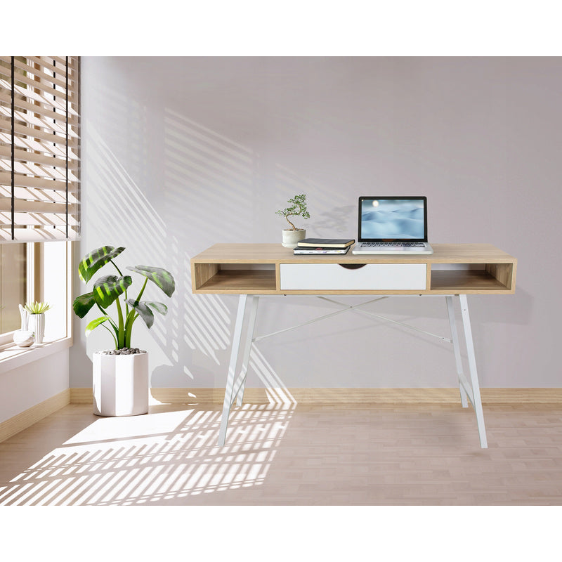 Bureau – Schrijftafel – Computertafel – Werkplek – Meubel – Modern Design – Ruim Werkblad – Grote Lade