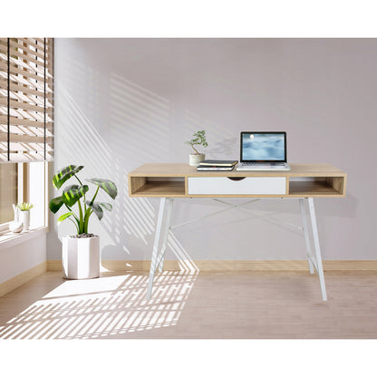 Bureau – Schrijftafel – Computertafel – Werkplek – Meubel – Modern Design – Ruim Werkblad – Grote Lade