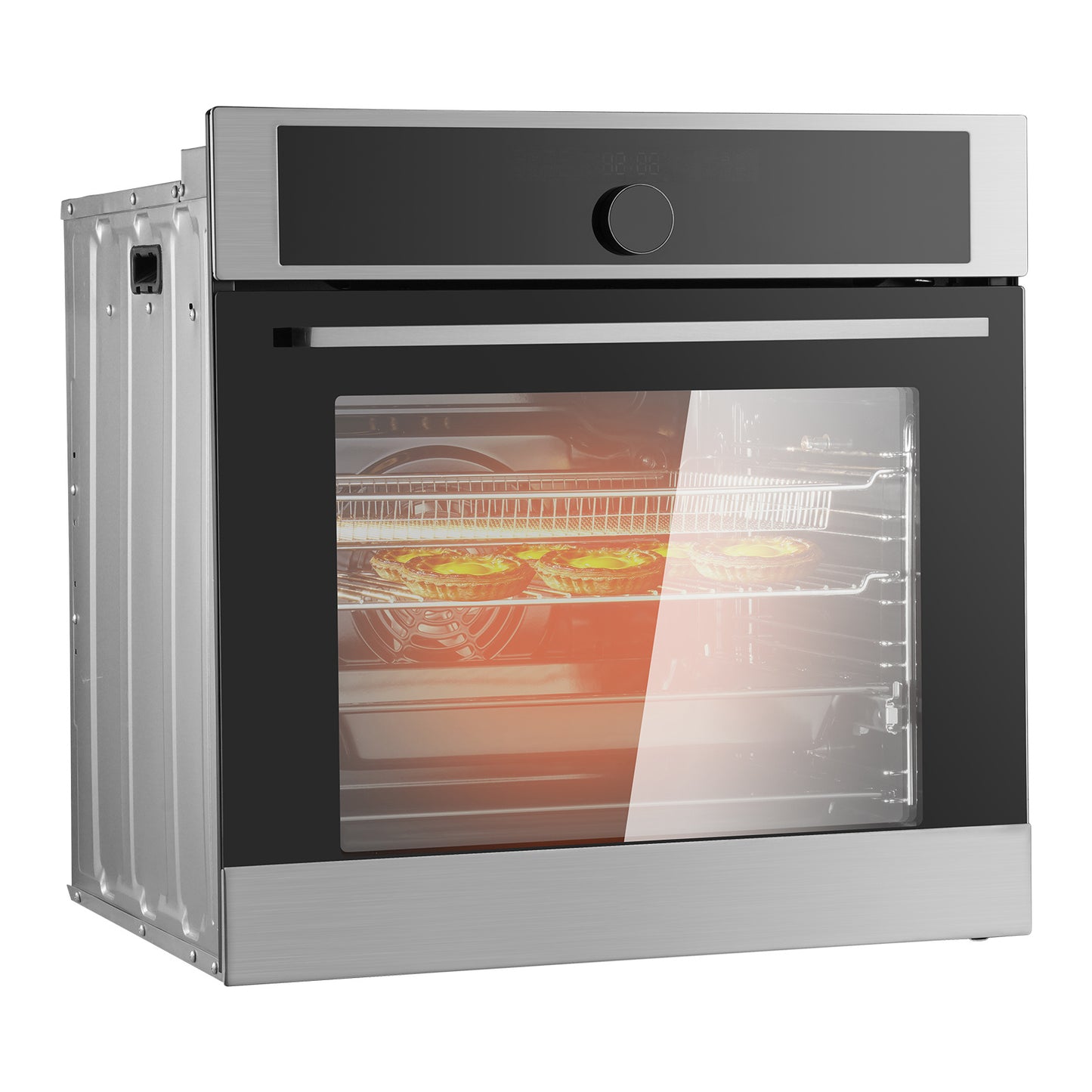 Inbouwoven – Elektrische Oven – Muuroven – Bakoven – Conventionele Oven – 76 Liter Inhoud – 16 Functies & Pyrolytische Zelfreiniging