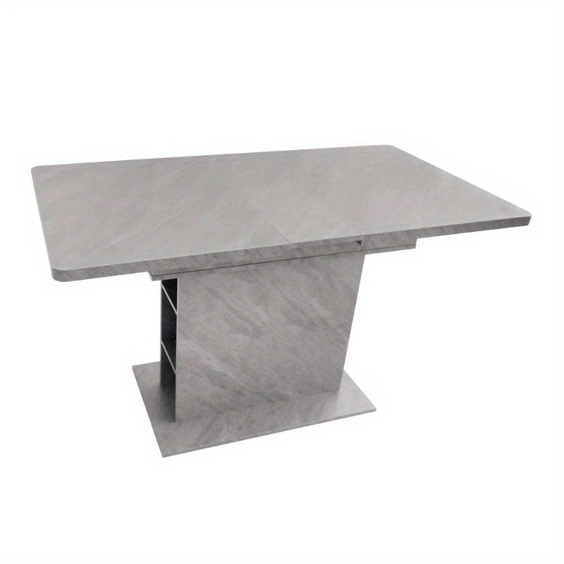 Uitklapbare Eettafel – Vouwbare Tafel – Multifunctionele Tafel – Opbergtisch – Industrieel Design – Ruimtebesparend – Stalen Frame met Betonlook