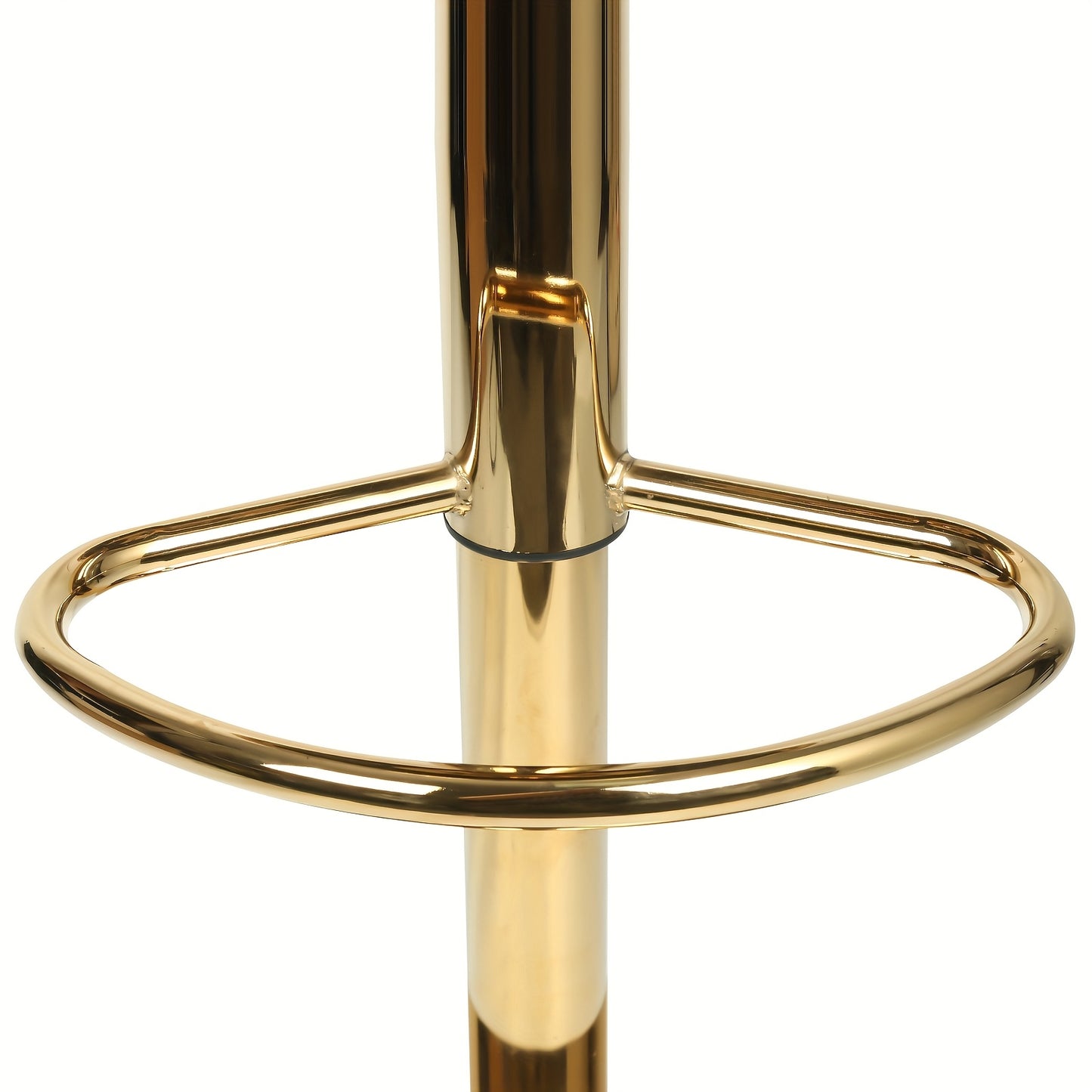Barkrukken – Barstoel – Barstoelen – Keukenstoel – Krukken – 2 Stuks – Verstelbare Zithoogte 82-100 cm – Fluwelen Bekleding Met Gouden Metalen Poten