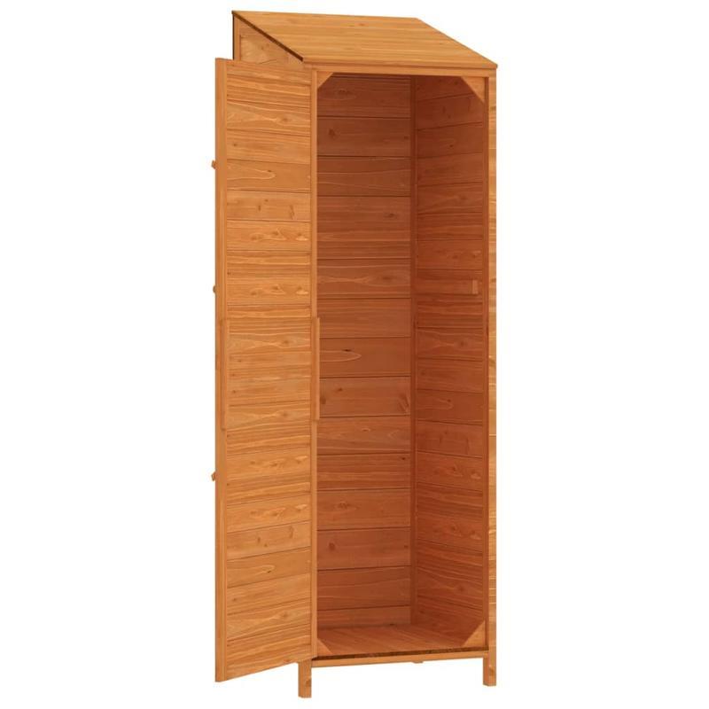Tuinkast – Tuinberging – Opbergkast Buiten – Buitenopbergkast – Tuinkast Grenenhout Marrone – Duurzaam Massief Grenenhout – Compact 55x52x174,5 cm