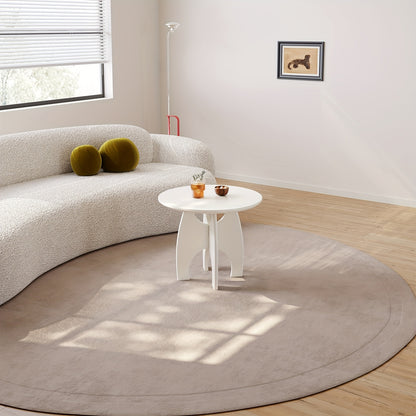 Witte Ronde Salontafel – Bijzettafel – Koffietafel – Tafel – Decoratietafel – Modern Minimalistisch Design – Unieke Sculpturale Poten – Compact Ruimtebesparend – Eenvoudige Montage
