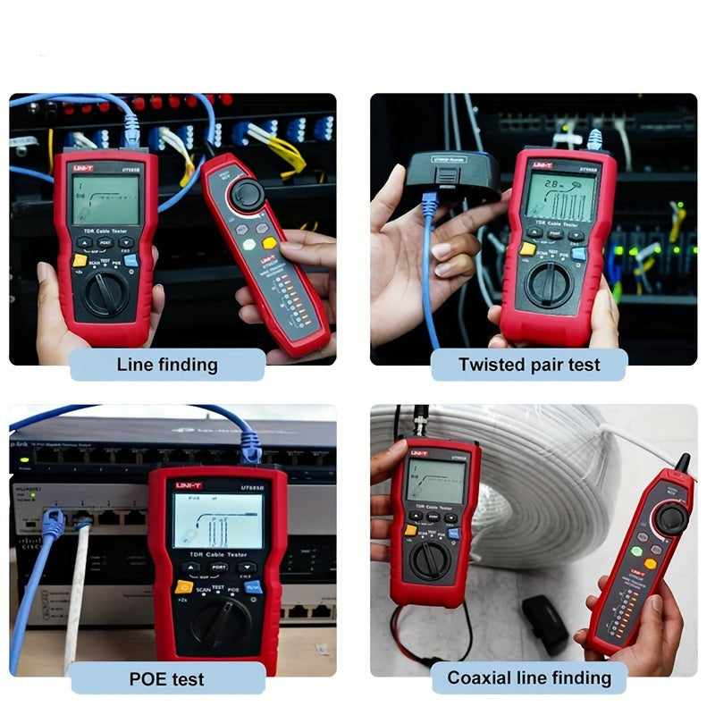 Kabelzoeker – Kabeltester – Netwerktester – Kabelmeter – Kabelscanner – Twee Meetmodi (TDR & OTDR) – USB Oplaadbaar & Anti-Storing