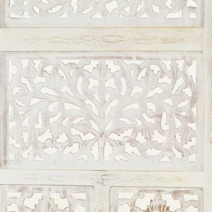 4-Panel kamerverdeler – Kamerscherm – Scheidingswand – Vouwscherm – Privacy scherm – Blanc – Lichtgewicht & Eenvoudig Montage – Afmeting 160x165 cm