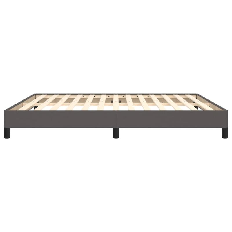 Modern Bed Frame - Heavy-Duty Platform Bed with Removable Headboard, Easy Assembly, Sturdy Wooden Construction, Space-Saving Design for Small Rooms - Ideal for Apartments, Dorms, Studios - Neutral Gray Bedroom Furniture, Dorm