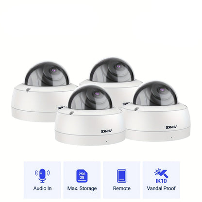 Dome Beveiligingscamera – IP Camera – CCTV Camera – Bewakingscamera – Surveillance Camera – 3K Super HD Resolutie – EXIR 2.0 Kleurennachtzicht & IK10 Vandalismebestendig – PoE & Ingebouwde Microfoon