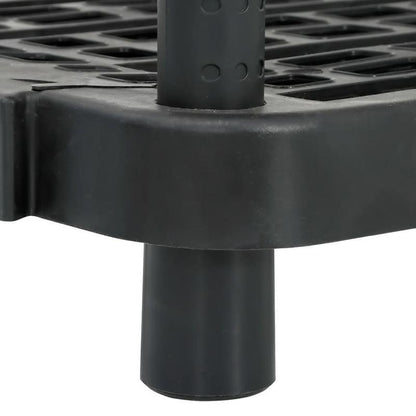 Opbergrek – Opbergrek – Stellingkast – Stellingrek – Rek – 5-laags – Zwart Polypropyleen – 93,5x45,5x194,5 cm – Duurzaam & Stijlvol
