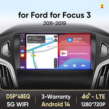 Android Autoradio – Multimedia Speler – Inbouw Radio – Navigatiesysteem – Carplay Radio – 9 Inch IPS Scherm – 2GB RAM 32GB Opslag – Draadloos Wifi & GPS Navigatie