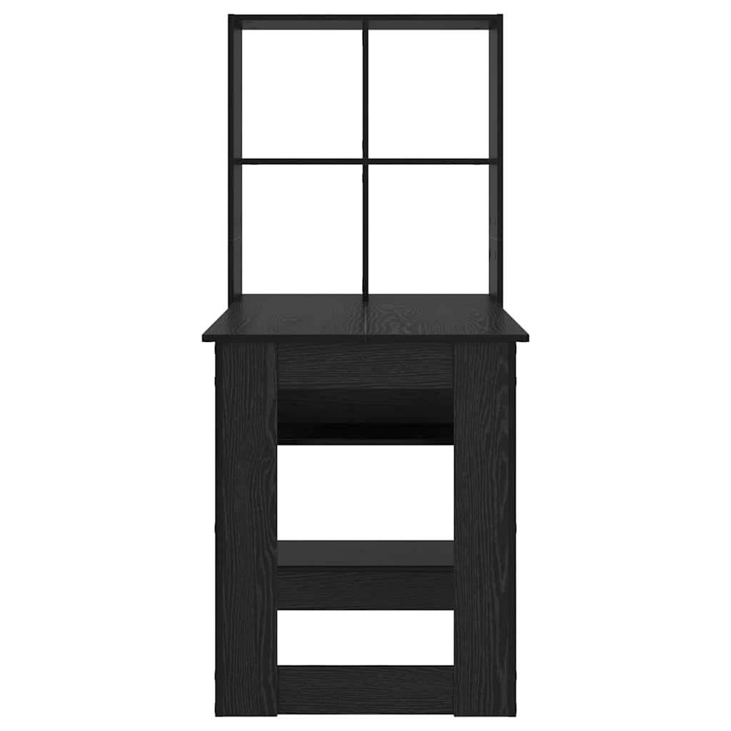 Bureau – Bureautafel – Werktafel – Computertafel – Schrijftafel – Zwart Eiken – Krasbestendig – Met Opbergruimte