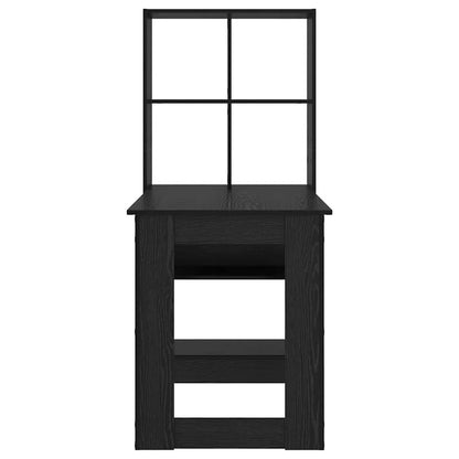 Bureau – Bureautafel – Werktafel – Computertafel – Schrijftafel – Zwart Eiken – Krasbestendig – Met Opbergruimte