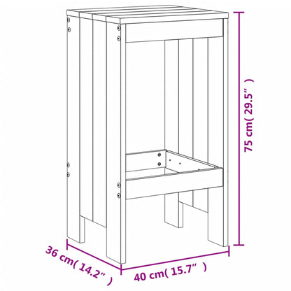 Tuinbarset – Buitenbarset – Barmeubel – Terrasbarset – Tuinmeubel – Massief Dennenhout – Ruimtebesparend Design