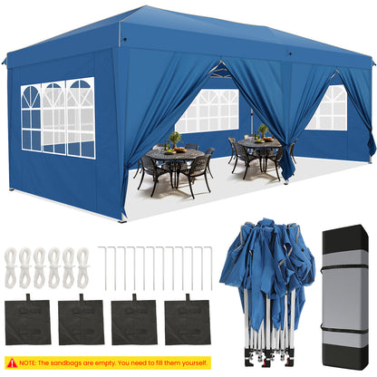 Partytent – Pop-Up Tent – Tuinkamer – Feesttent – Overkapping – 3X6 Meter – Lichtgewicht Aluminium Frame
