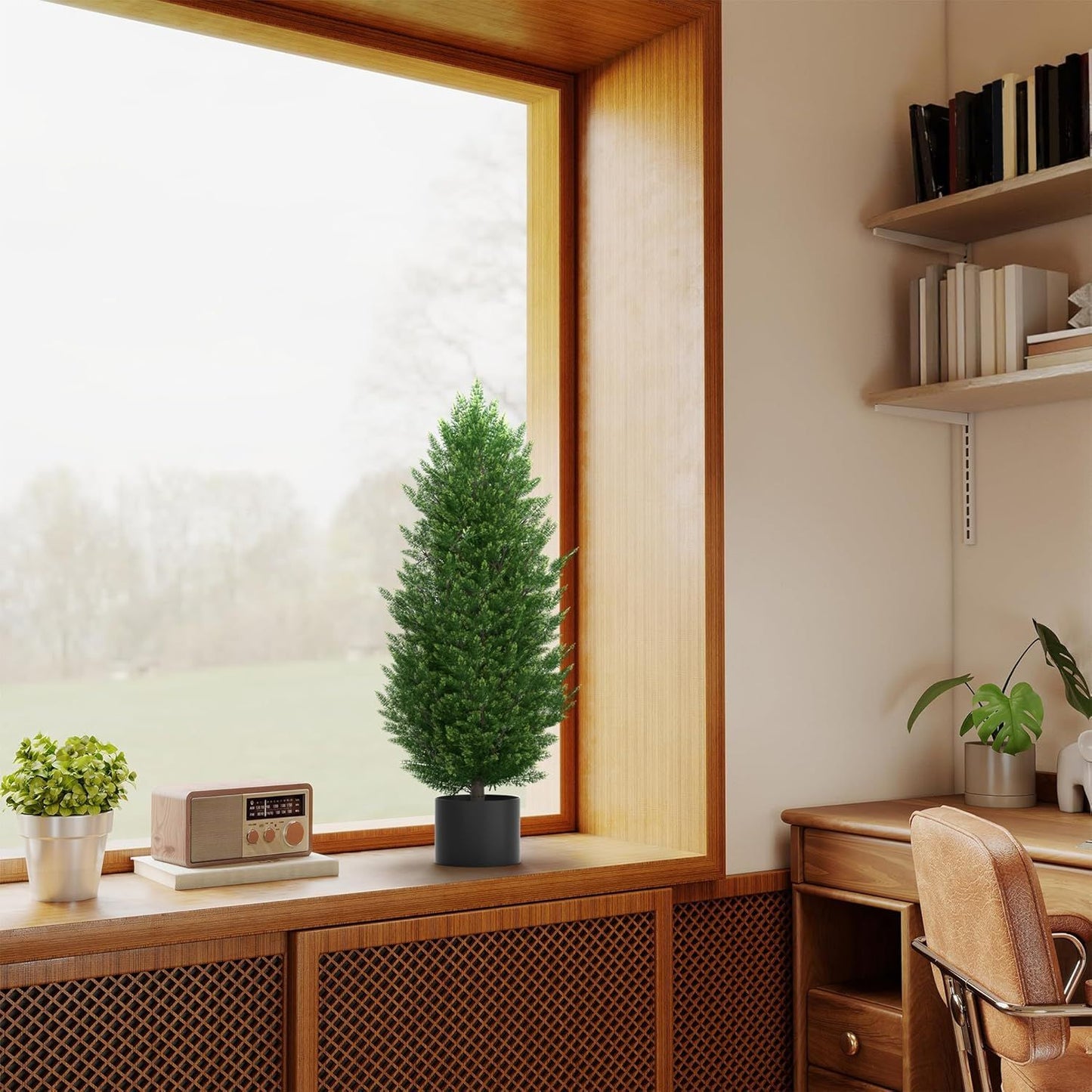 Nepplant Cypress Boom – Kunstboom – Sierplant – Kamerplant – Buitenplant – Hoogte 150 cm – Levensgetrouw en Onderhoudsvriendelijk
