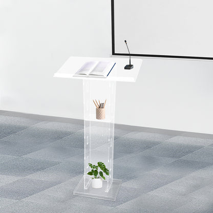 Spreekgestoelte – Lessenaar – Podium – Katheder – Presentatiemeubel – Transparant Acryl – 60x40x110 cm – Stevig en Duurzaam
