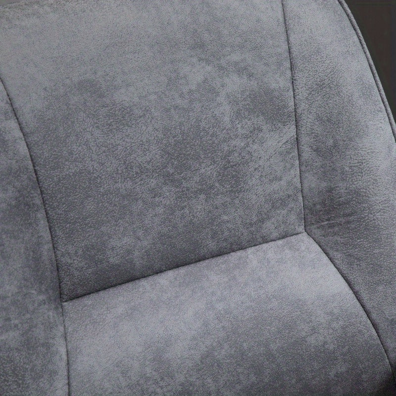 Bureaustoel – Ergonomische Stoel – Office Chair – Draaistoel – Werkstoel – Verstelbare Hoogte – Kantelfunctie – Gewatteerde Zitting – Lichtgrijze Stof – Max 120 kg