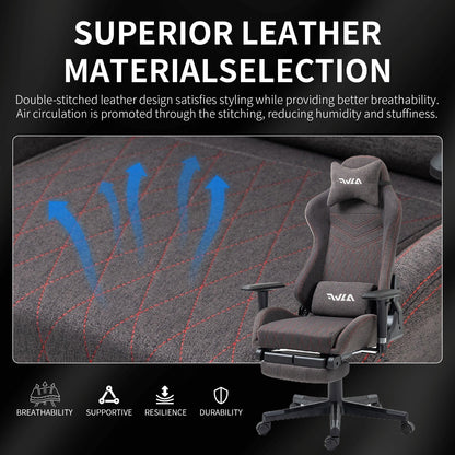 Draaibare Fauteuil – Zwarte Relaxstoel – Comfortabele Leesstoel – Lounge Stoel – Woonkamerstoel – RVS Frame – Handmatig Verstelbare Rugleuning