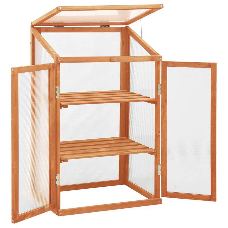 Kas – Kweekkas – Plantenkas – Tuinkas – Serre – 60x45x100 cm – Duurzaam Dennenhout