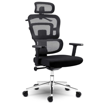 Bureaustoel – Office Chair – Gamingstoel – Bureaukruk – Draaistoel – Ademend Mesh Rugoppervlak – Verstelbare Zithoogte 44-52 cm - Zwart