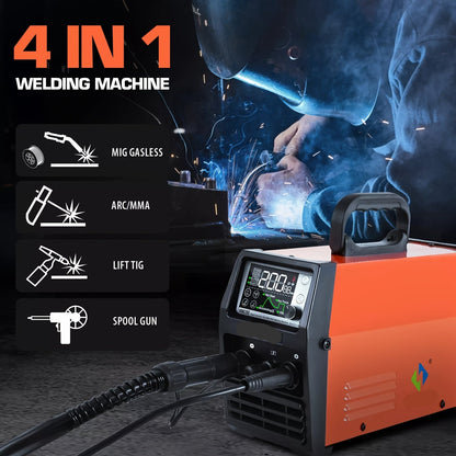 3-in-1 Lasmachine – MIG Lasapparaat – TIG Lasser – Elektrode Lasser – 200 Ampère – 220V – Robuuste Behuizing
