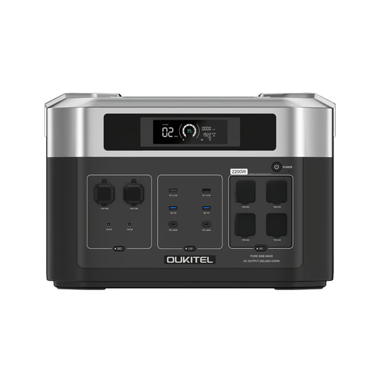 Powerbank – Draagbare Accu – Mobiele Batterij – Stroomvoorziening – Backup Batterij – 2048Wh Capaciteit – 5x 2200W AC Uitgangen – LiFePO4 Veiligheidsbatterij