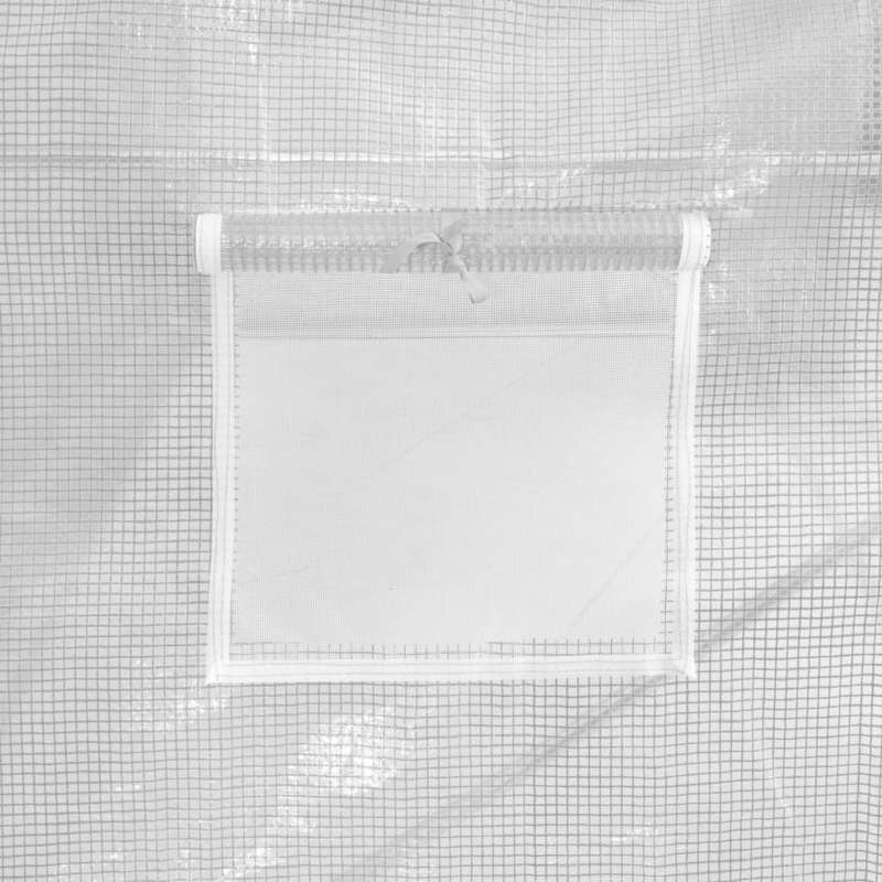 Kas – Serre – Tuinkas – Kweekkas – Bianco Variant – Stevig Wit Stalen Frame – Ruim 18 m² - 6x3x2 m