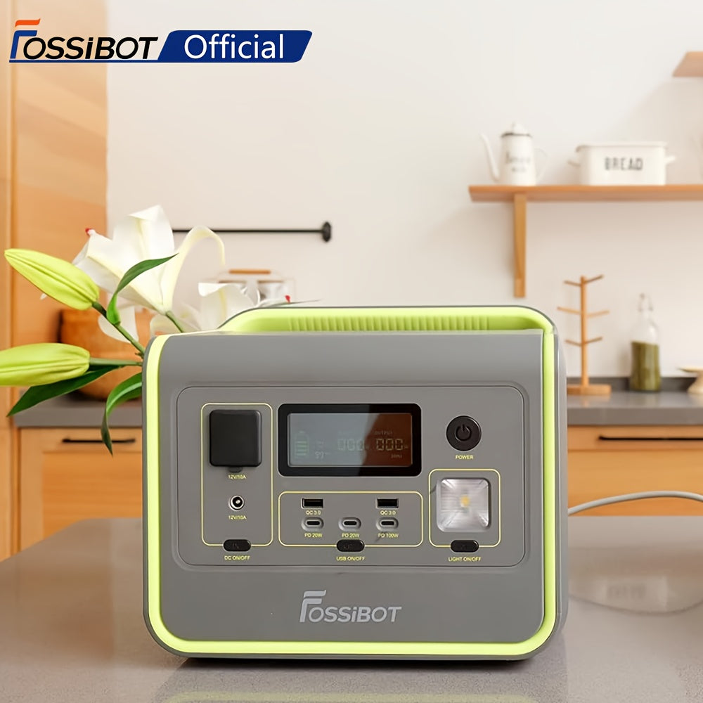 Draagbare Powerstation – Mobiele Generator – Noodstroomvoorziening – Camping Accu – Solar Generator – 512Wh Capaciteit – Snel Opladen 1,5 Uur – Lithium IJzerfosfaat Batterij – 800W AC Uitgang