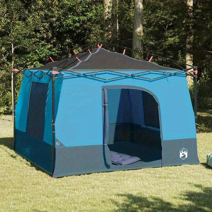 Outdoor Tent – Camping Tent – Kampeertent – Festival Tent – Reis Tent – Blauw-Zwart – Ruim 290x288 cm – Duurzaam Glasfiber Frame