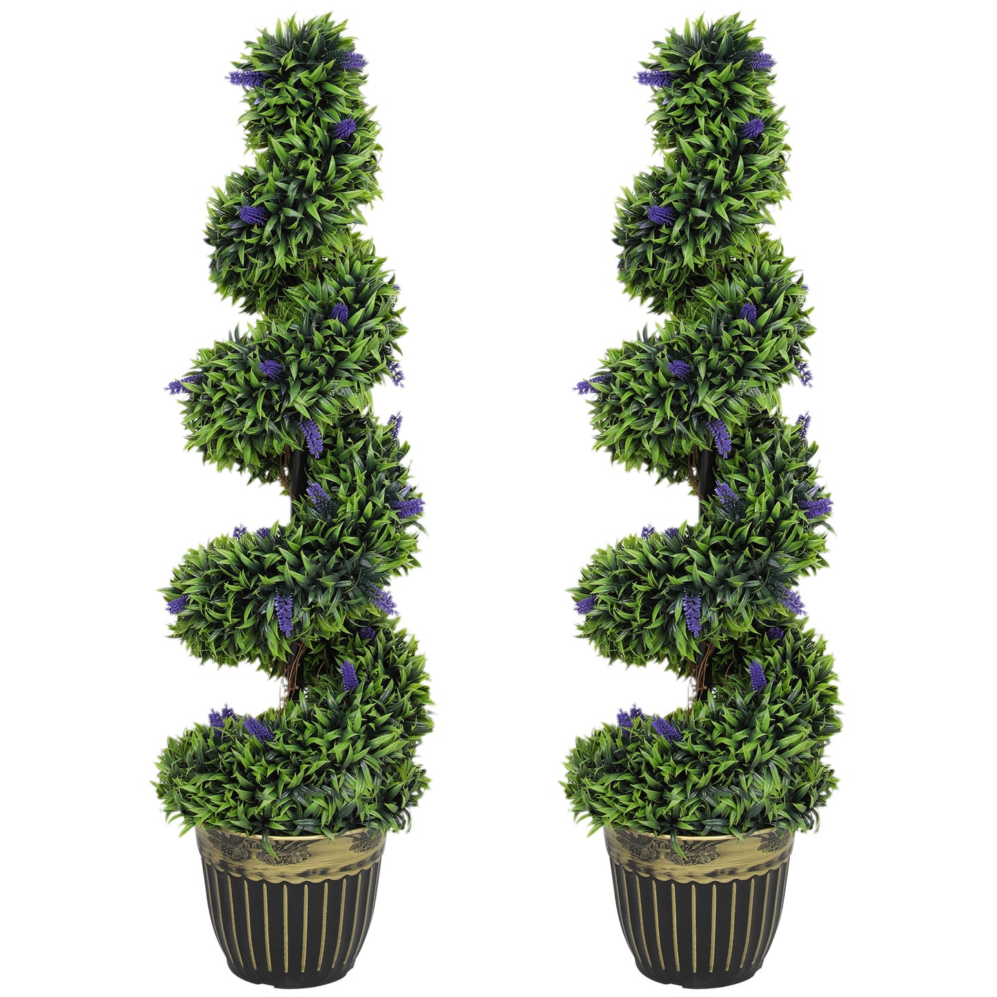 Kunstplant – Kunstbloem – Decoratieplant – Kunstboom – Kunstplantenset – Onderhoudsvrij – 115 cm Hoog