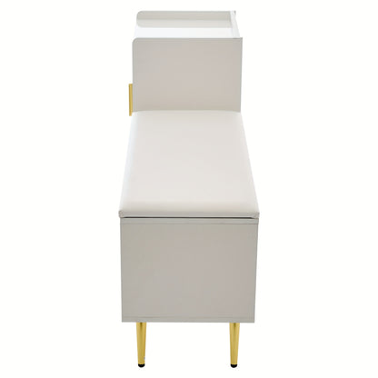 Dressoir – Ladekast – Opbergkast – Dichte Kast – Buffetkast – Wit – MDF – 140 cm Breed – 4 Deuren en 2 Open Vakken