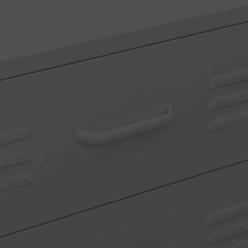 Industriële Opbergkast – Opbergmeubel – Kasten – Opbergbox – Organizer – Antraciet – Modern Minimalistisch Design – Stevige Houten Constructie – Met Lade, Planken en Slot