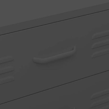 Industriële Opbergkast – Opbergmeubel – Kasten – Opbergbox – Organizer – Antraciet – Modern Minimalistisch Design – Stevige Houten Constructie – Met Lade, Planken en Slot