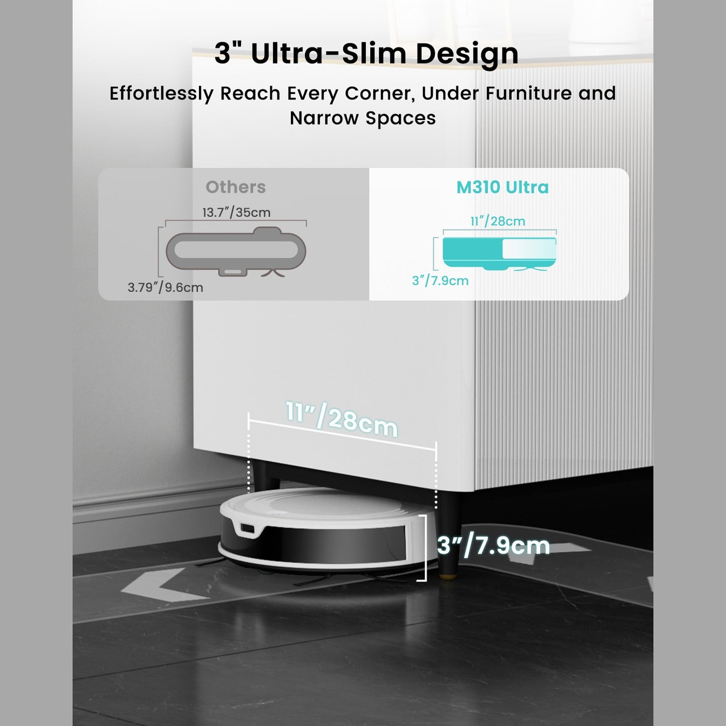 Robotstofzuiger – Robotstofzuiger met dweilfunctie – Stofzuigerrobot – Dweilrobot – Automatische reiniger – 6000 Pa Zuigkracht – ToF Laser Navigatie met App-en Spraakbediening – Wit