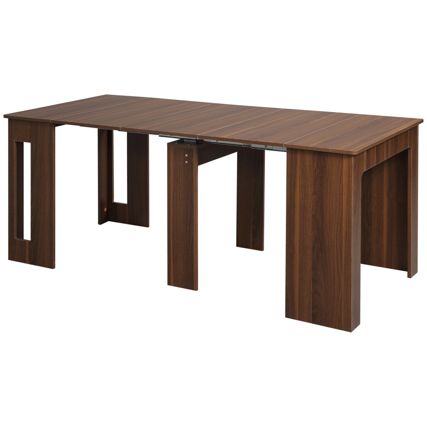 Eettafel – Keukentafel – Uitschuiftafel – Klaptafel – Tafel – Houtlook – Uitschuifbaar – Met Wieltjes – 180x85x75 cm – Ruimtebesparend Design