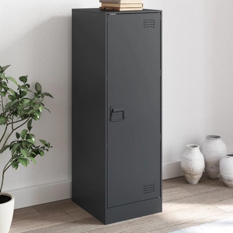 Anthracite Sideboard 34.5x39x107cm in Steel Removable and practical
