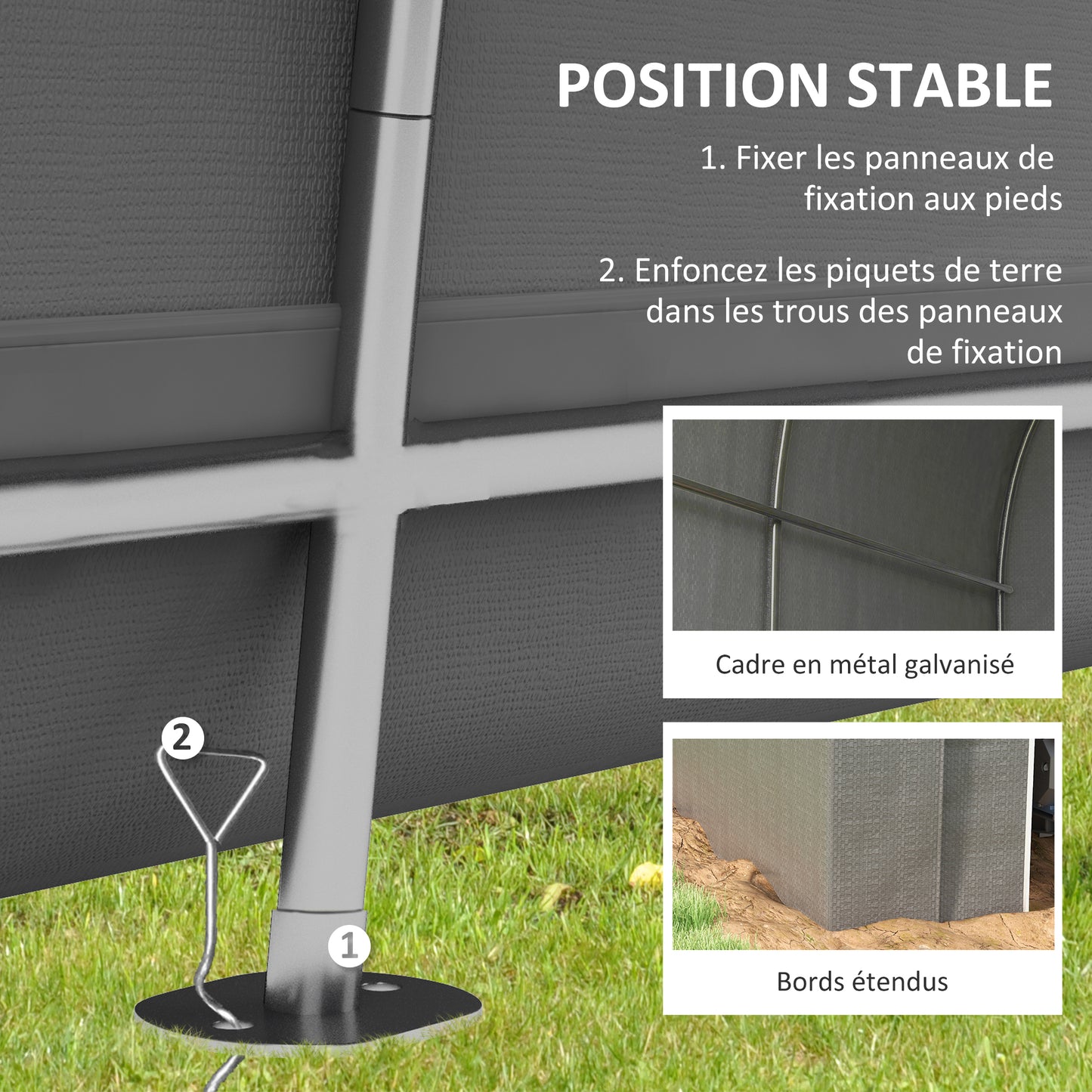 Tuinhuisje – Tuinschuur – Berging – Opbergtent – Fietsgarage – Met PE-Gecoat Metalen Frame – Waterbestendig & Ruim 239x159x190 cm