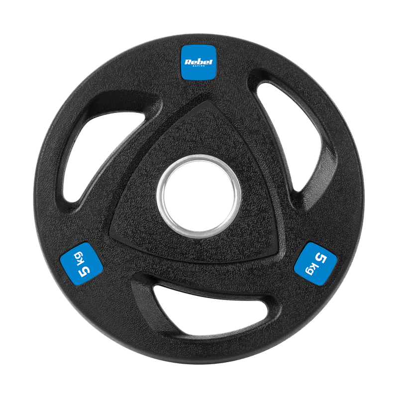 Gewichtsschijven – Halterschijven – Gewicht Schijven – Haltergewichten – Olympische Gietijzeren Schijven – 4 x 5 kg Set – 51 mm Gat – Rubberen Coating