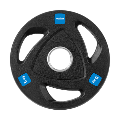 Gewichtsschijven – Halterschijven – Gewicht Schijven – Haltergewichten – Olympische Gietijzeren Schijven – 4 x 5 kg Set – 51 mm Gat – Rubberen Coating