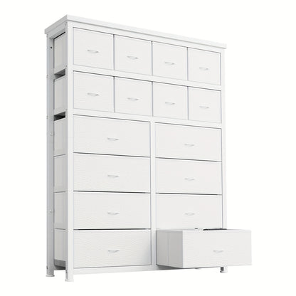 Ladekast – Ladenkast – Kommode – Opbergkast – Dressoir – 16 Stoffen Lades – Stevig Metaal & MDF – Vintage Design