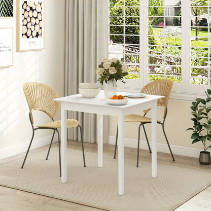 Eettafel – Keukentafel – Tafel – Eetkamertafel – Vierkante tafel – Wit – 75x75x76 cm – Modern Minimalistisch Design