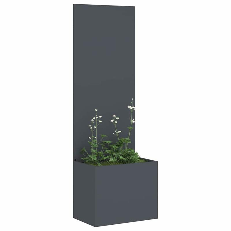 Verticale Plantenbak – Tuinbak – Bloembak – Kruidenbak – Klimplantenkast – Antraciet – Extra Lang 50x140 cm – Duurzaam Koudgewalst Staal