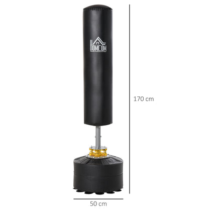 Bokszak – Staande Bokszak – Bokspaal – Boksbal – Boks Machine – 170 cm Hoog – Stevige Zuignap Basis