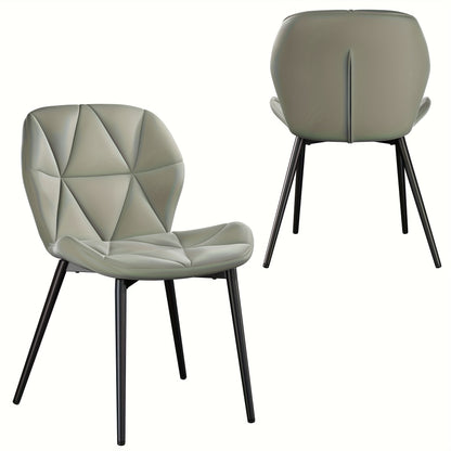 Eetkamerstoelen – Stoelen – Kuipstoelen – Barkrukken – Designstoelen – Set van 2 Mid-Century – Boucle Bekleding – Metalen Frame