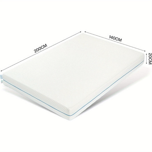 Matras – Traagschuimmatras – Koudschuimmatras – Orthopedisch Matras – 7-Zones Matras – Ergonomisch S-Vormig – 140x200 cm – 20 cm Hoog – Medium Stevig – Dubbelzijdig Omkeerbaar