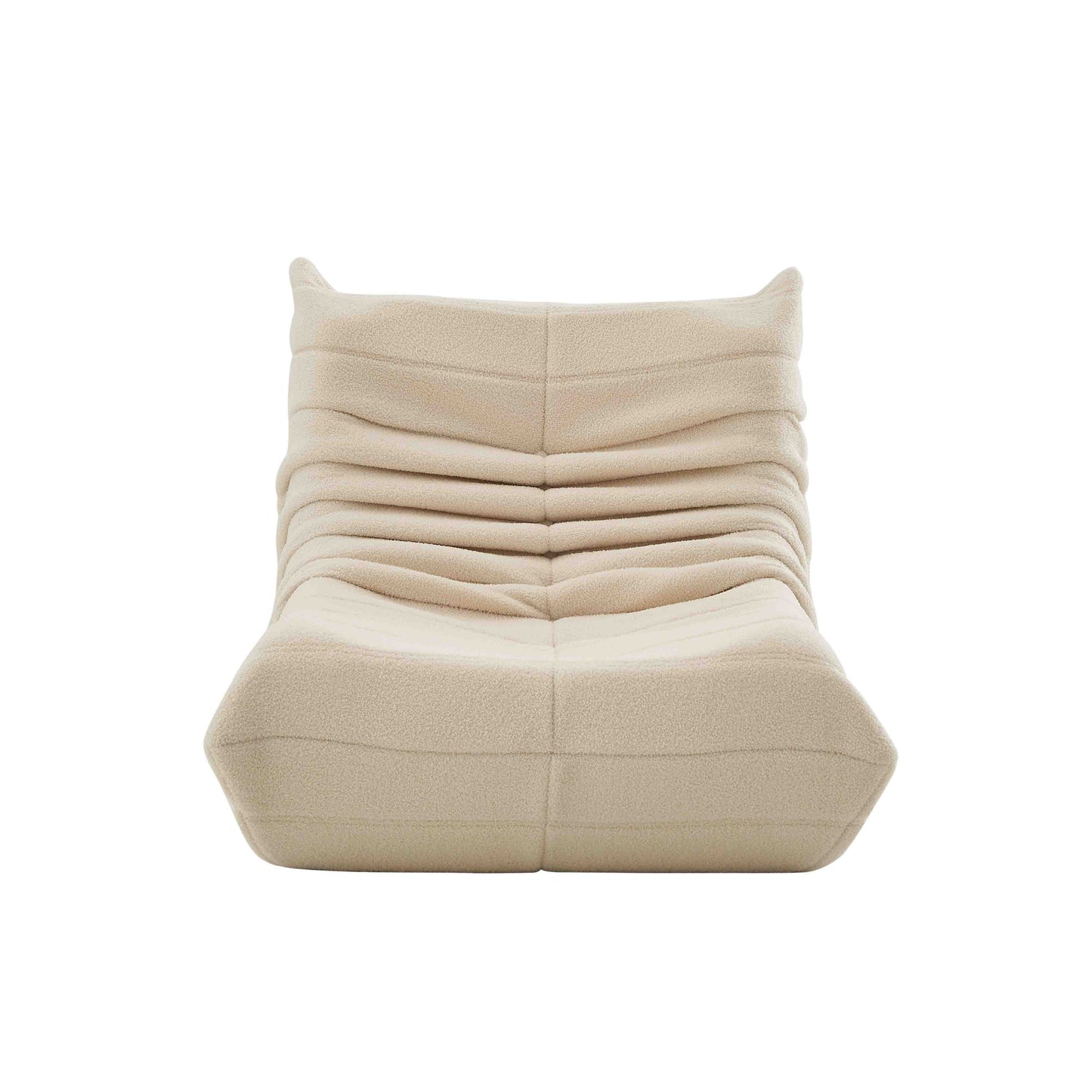 Relaxation Armchair Sofas with Removable Backrest And Seat Cushions, Lazy Sofa Indoor Seat Cushions with Comfortable, Extra Thick Padding for Bedroom, Living Room, White, Green.