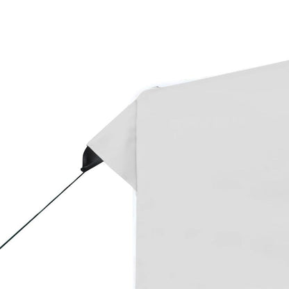 Vouwwand – Partytent Zijwand – Opvouwbare Tentwand – Evenementenwand – Tuinfeest Scherm – Wit – 2x2 Meter – Waterdicht Aluminium Frame – Ritssluiting