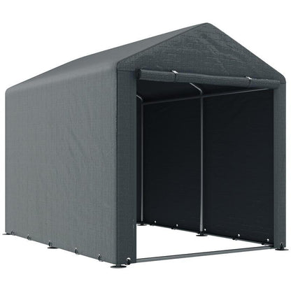 Opslagschuur – Tuinschuur – Gereedschapsschuur – Tuinhuis – Berging – Extra Groot Formaat 160x218x172 cm – Gegalvaniseerd Stalen Frame Met Vloer